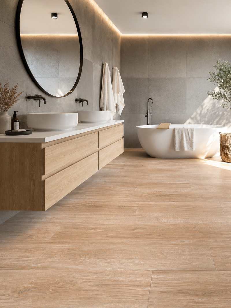 Baño con Forest Caramel