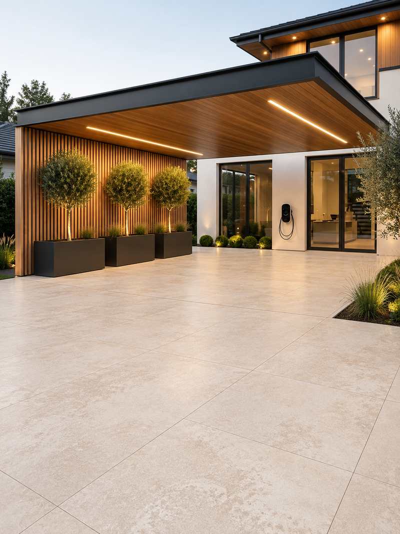 Garage con Mallorca Beige