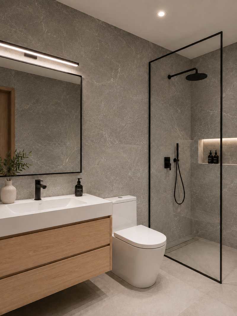 Baño con Sanare Marrón