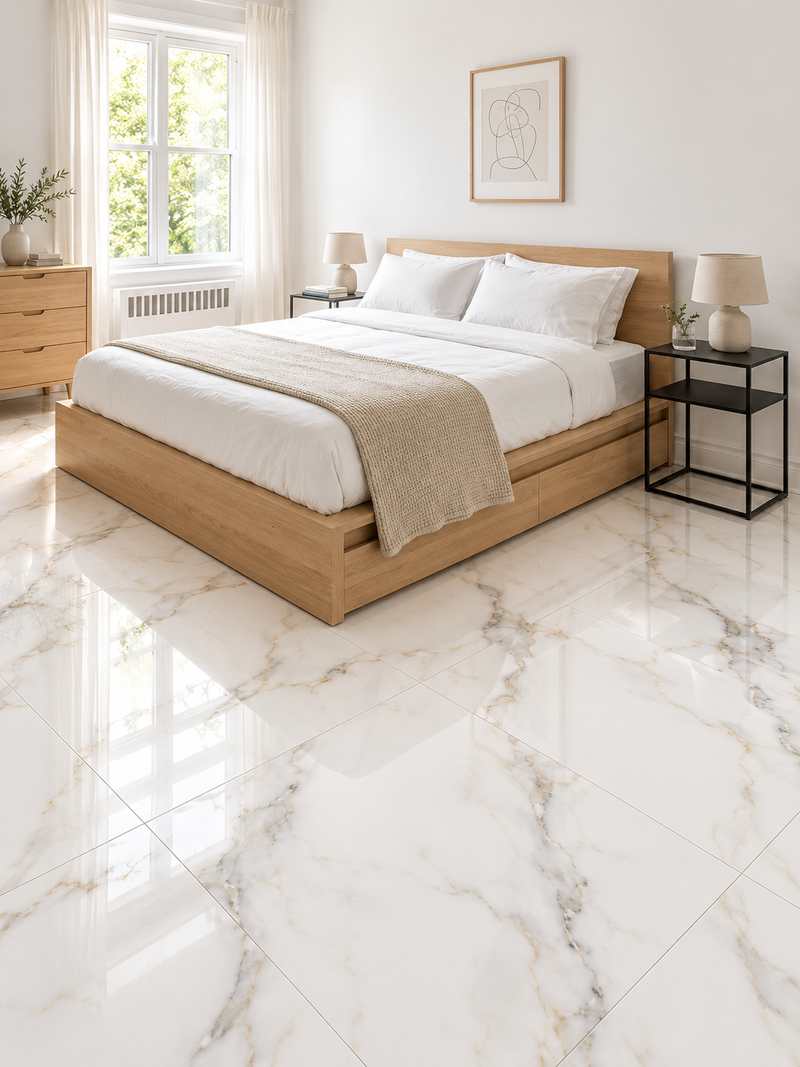 Habitación con Carrara Brillante