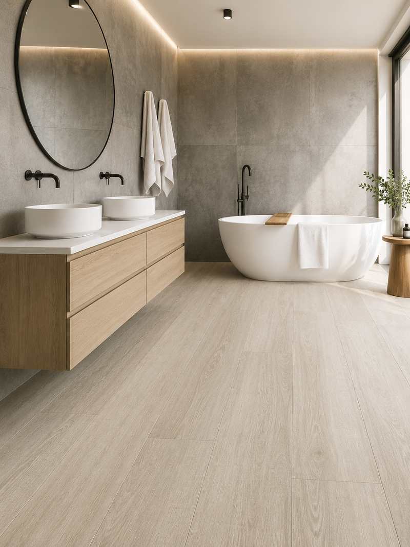Baño con Forest Sand