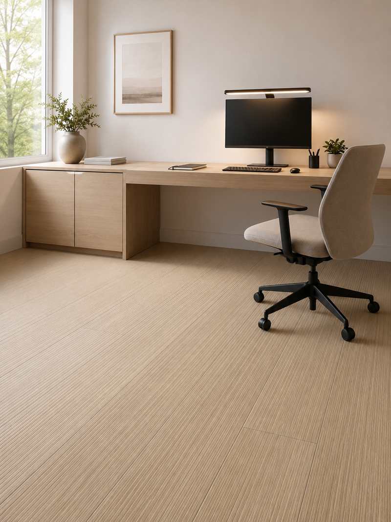 Home office con Bahia Crema Canal