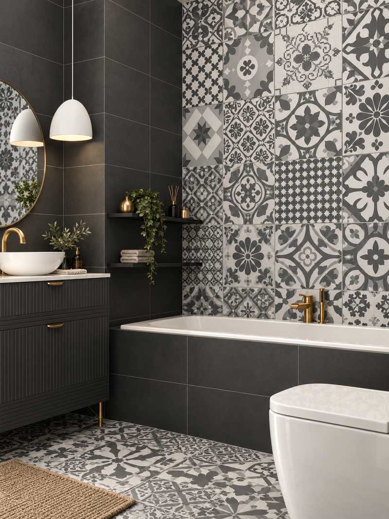 Baño con Ilusion Graphite