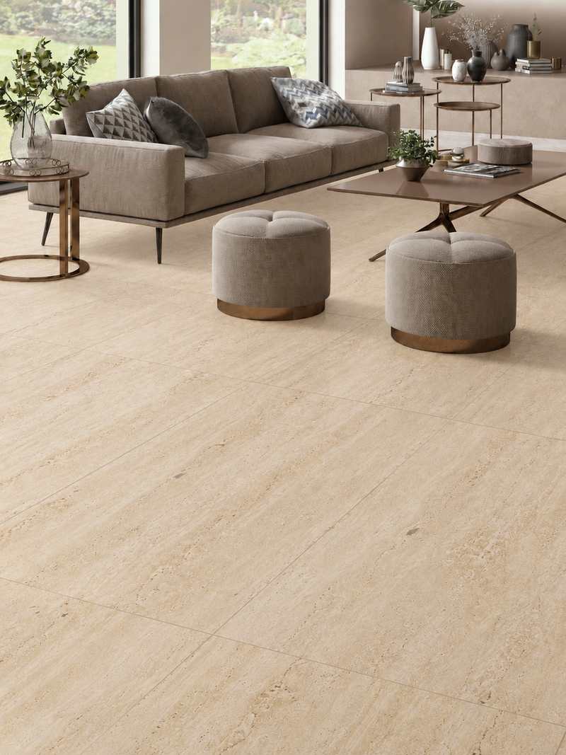Sala con Travertino Mate