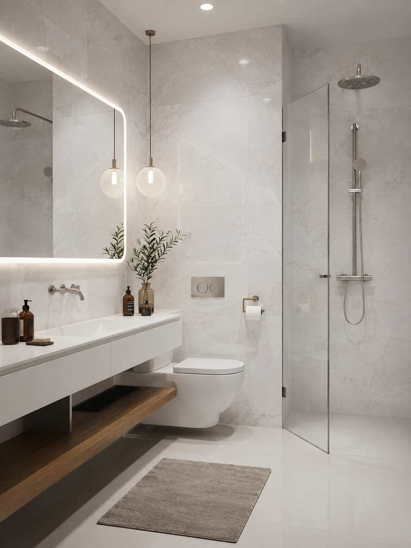 Baño con Milos Gris