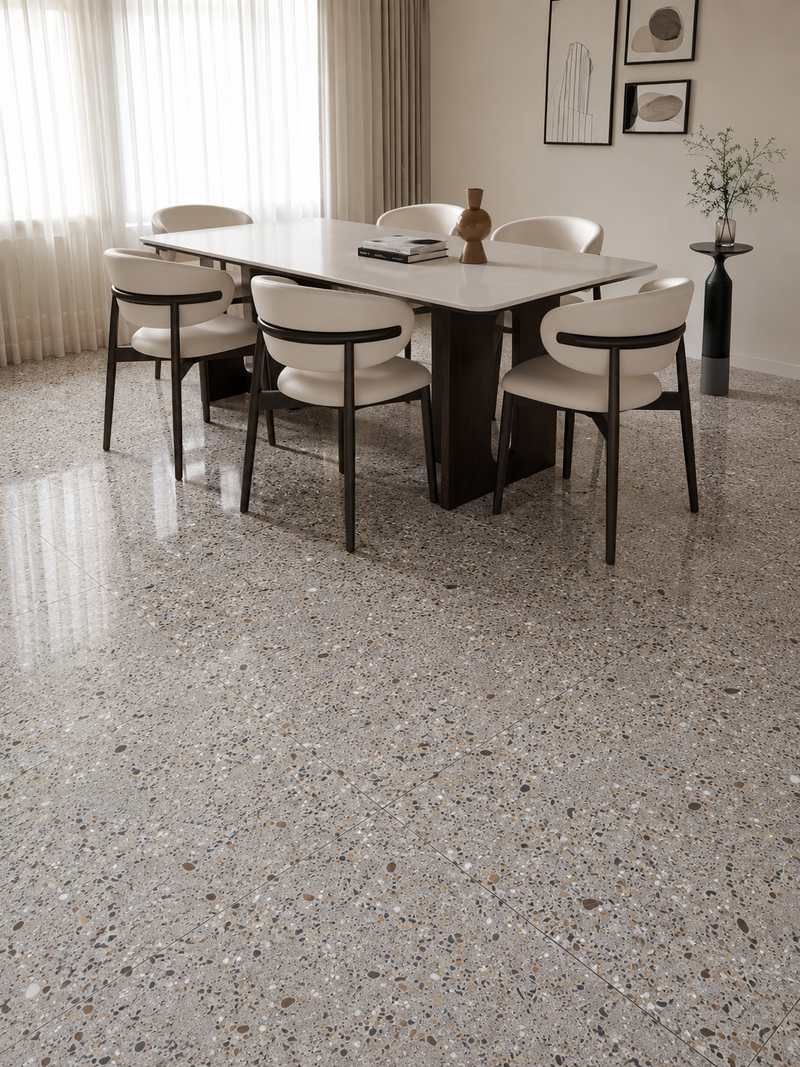 Comedor con Granite Stone Gray