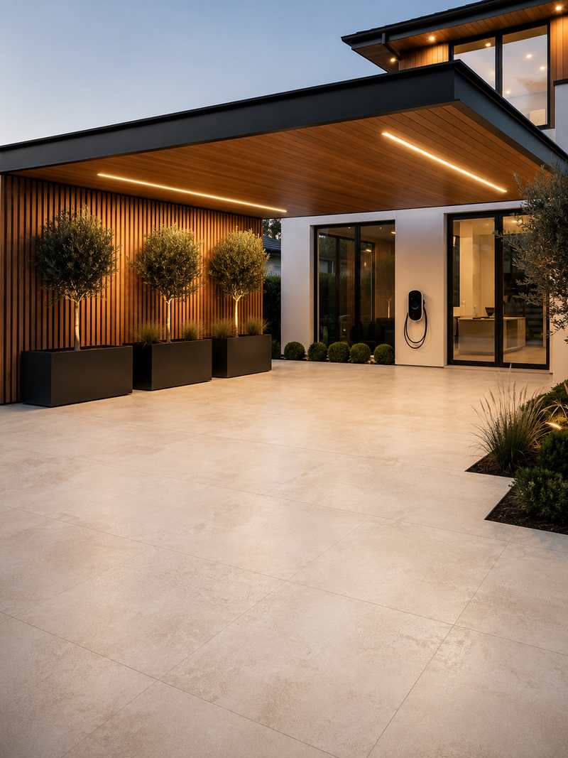 Garage con Mallorca Beige