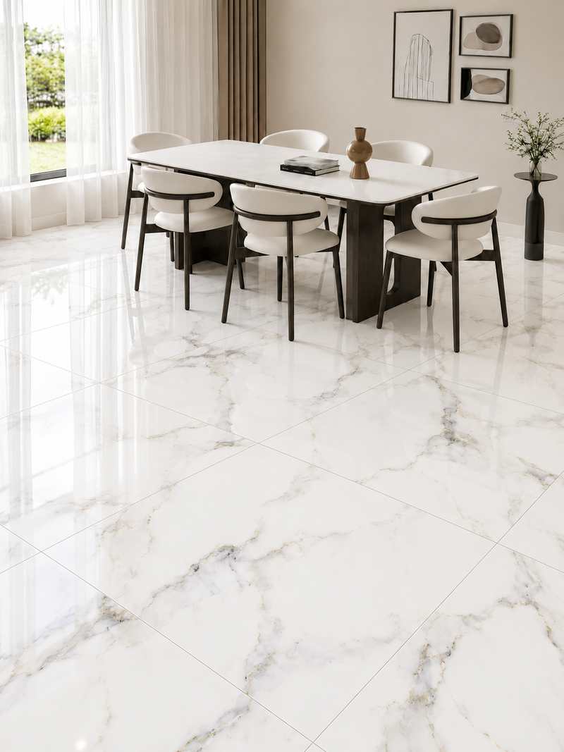 Comedor con Carrara Brillante