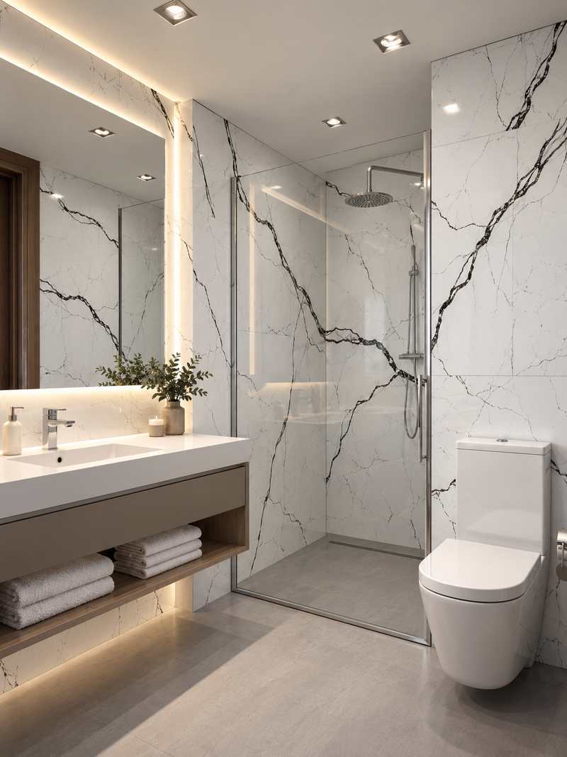 Baño con Enigma White
