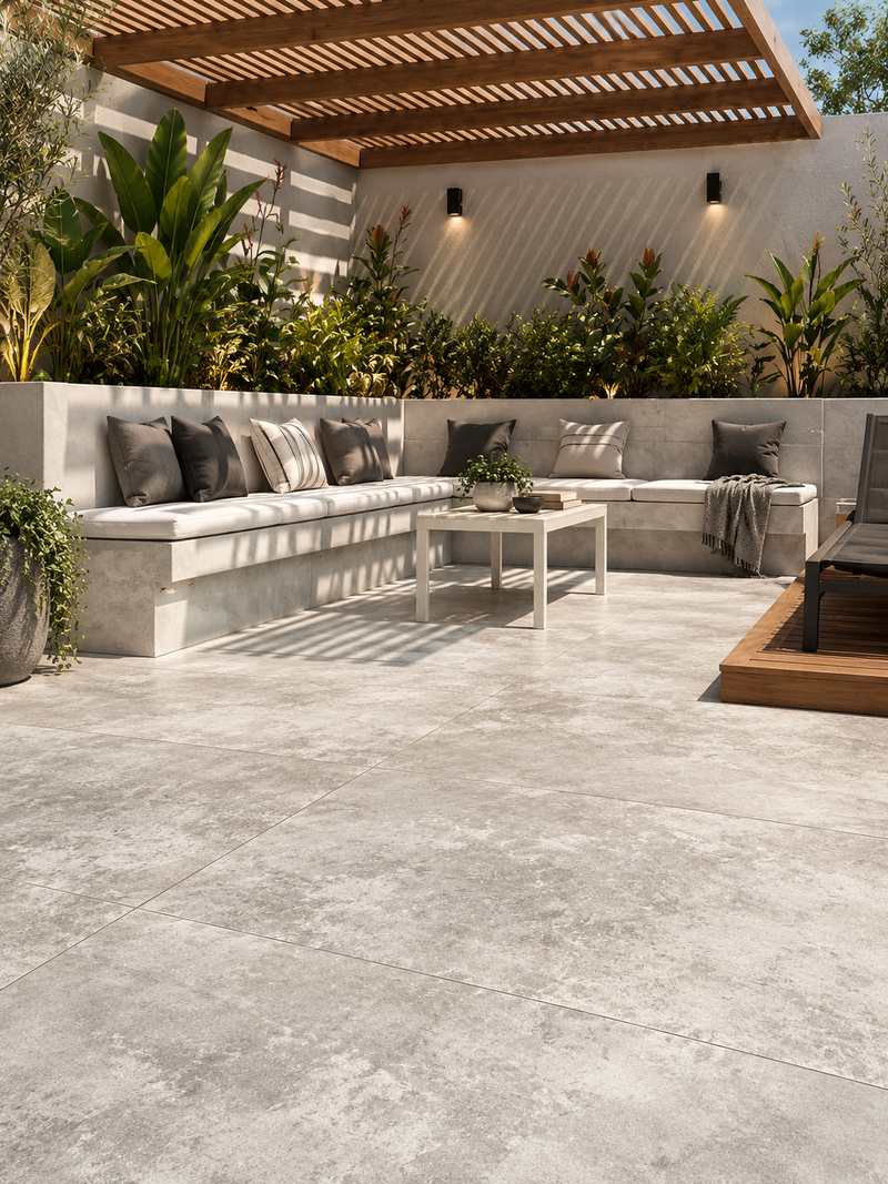 Patio con Concreto