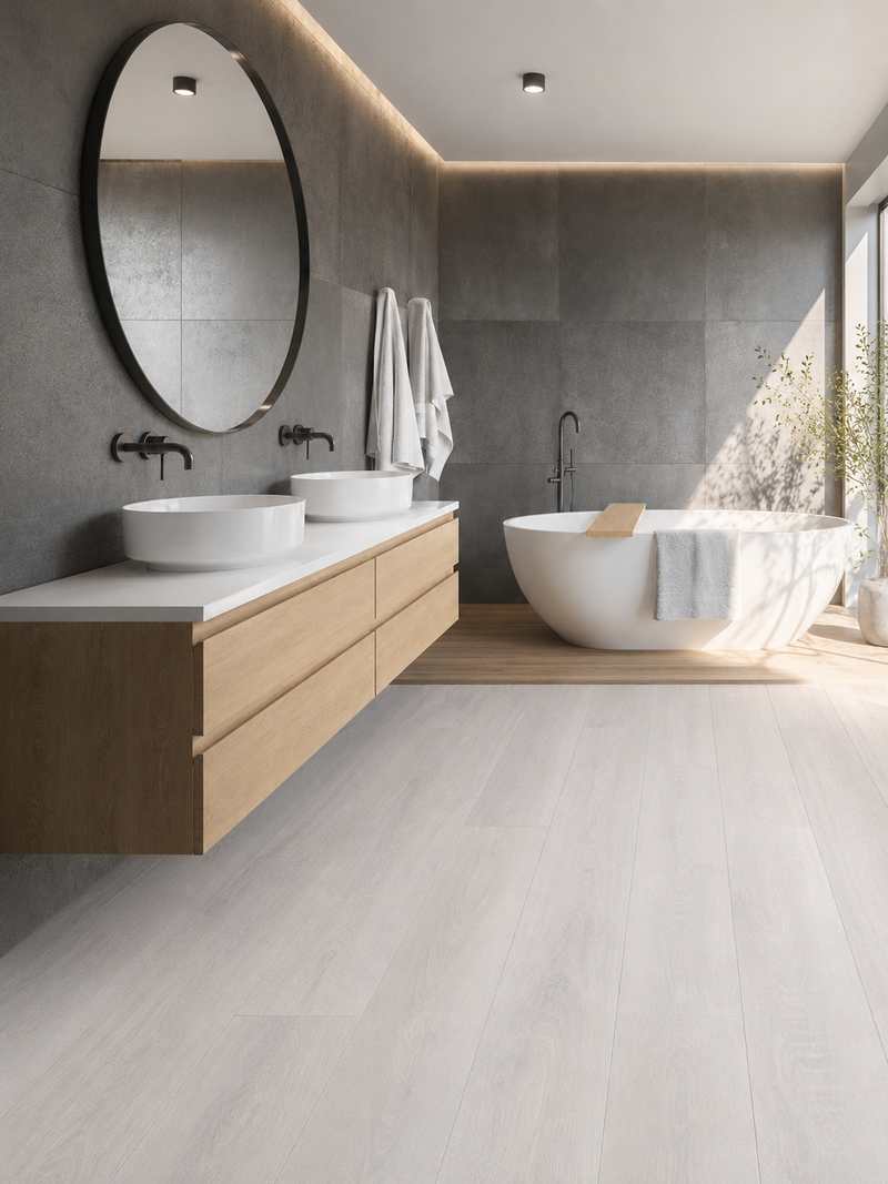 Baño con Forest Grey