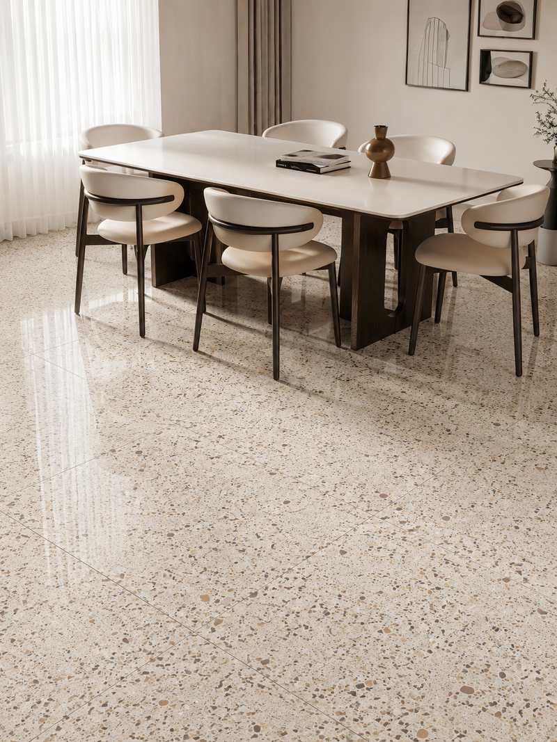 Comedor con Granite Stone Beige