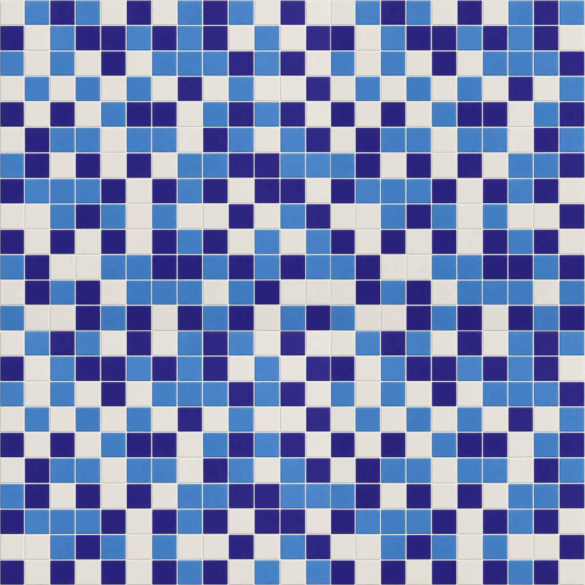 Detalle de la baldosa Mosaico Azul-Blanco (1)