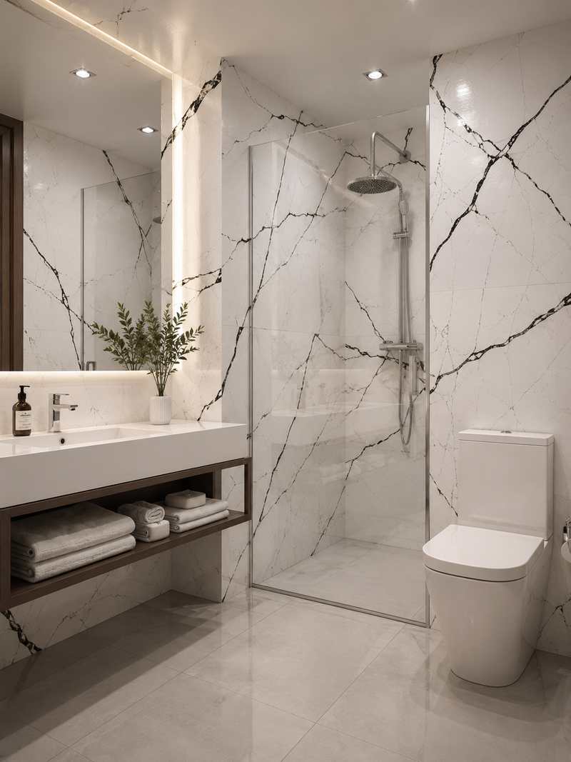 Baño con Enigma White