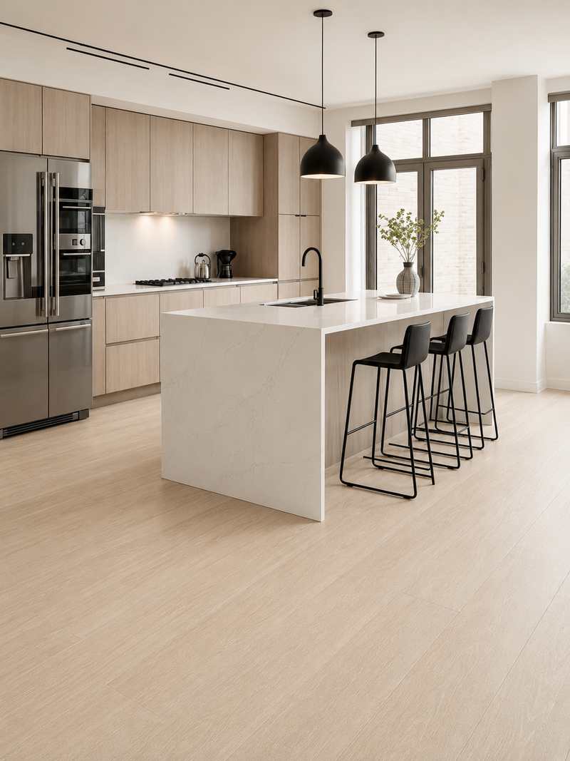Cocina con Bahia Crema