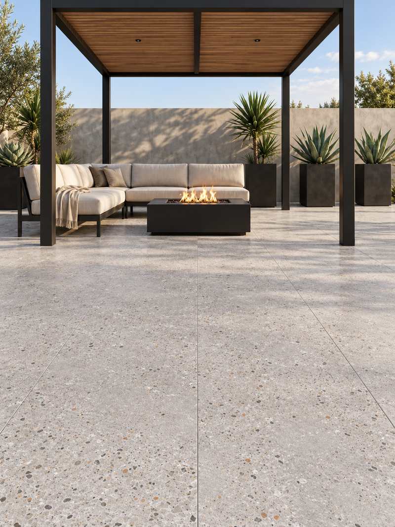 Patio con Duna Gris