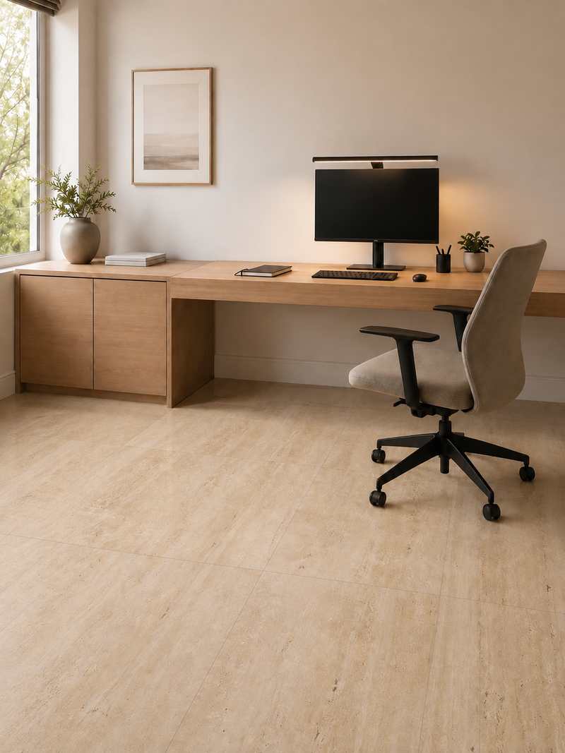 Home office con Travertino Mate